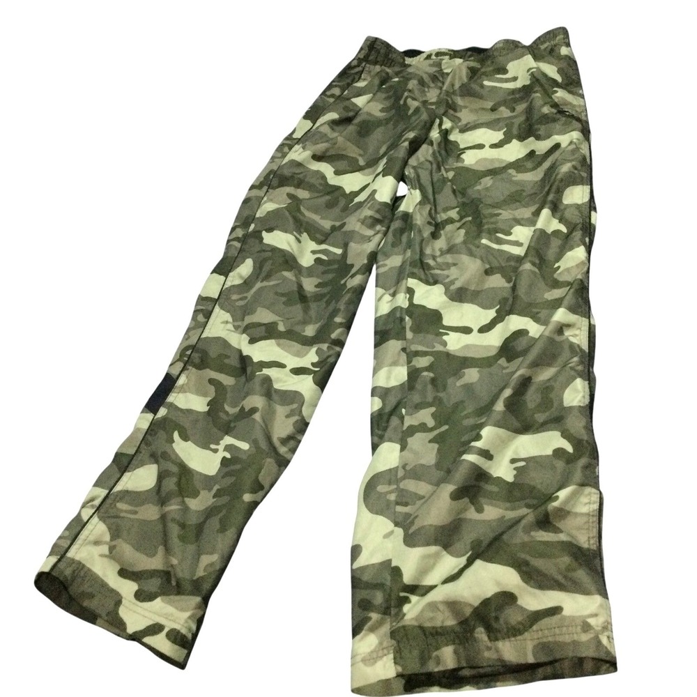 Starter Boys XL‎ 14-16 Camo Track Pants Green Mesh Lined Athletic Joggers Pocket